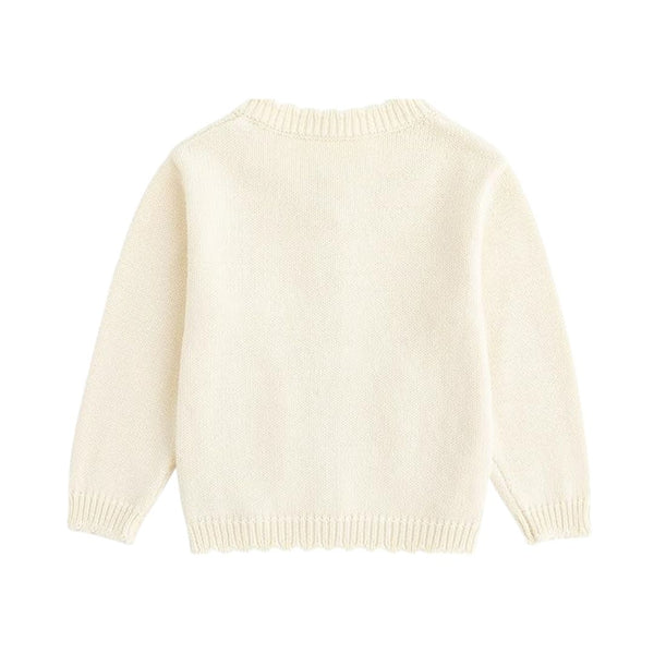 Zivop Button Front Floral Knit Sweater For Female