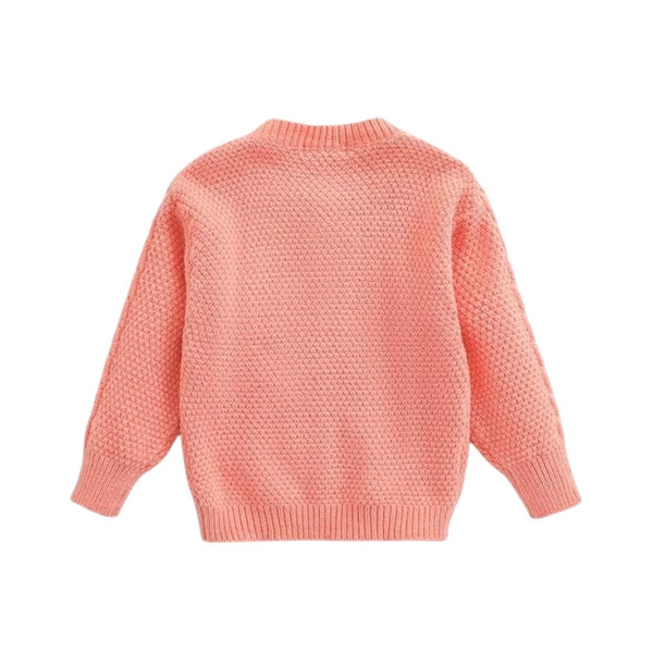 Zivop Button Front Cable Knit Sweater For Female