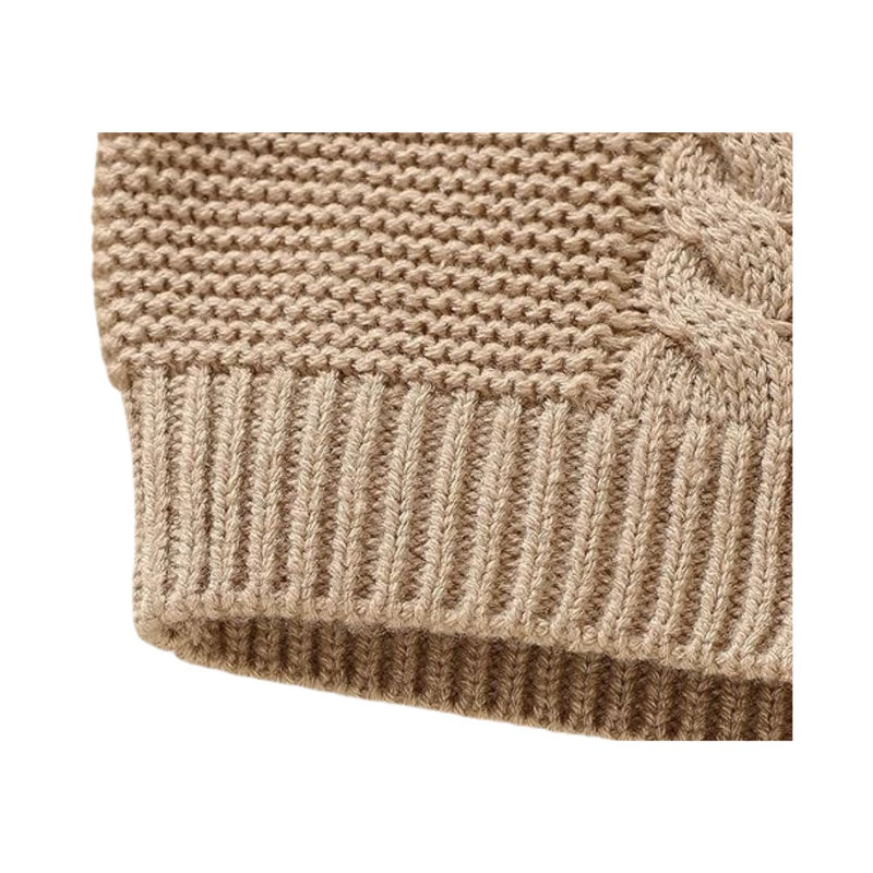 Zivop Button Front Cable Knit Cardigan For Female